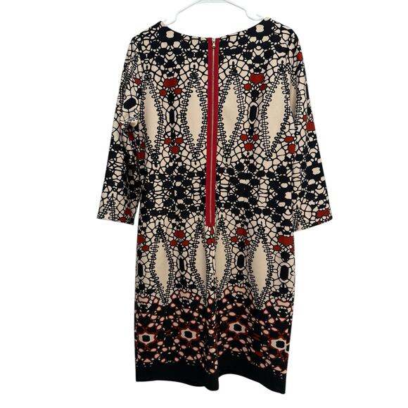 Julian Taylor Sz 14 Stretch Knit LS Dress Office Work Career Church - Picture 6 of 6